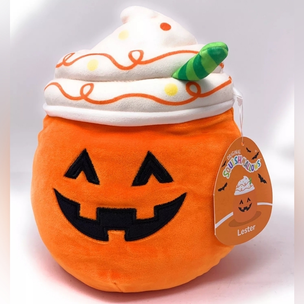 NWT Squishmallow "Lester" Halloween Pail